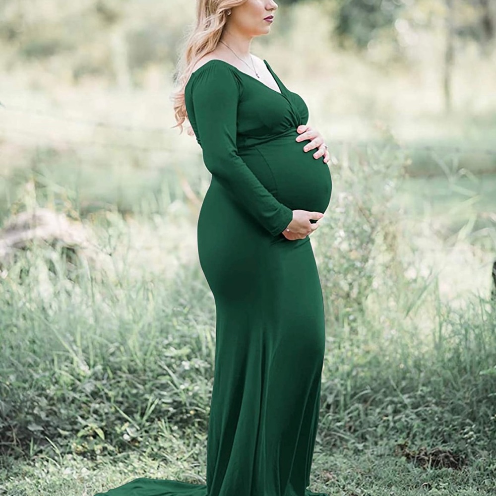 NEVER WORN Maternity Elegant Fitted Maternity Gown